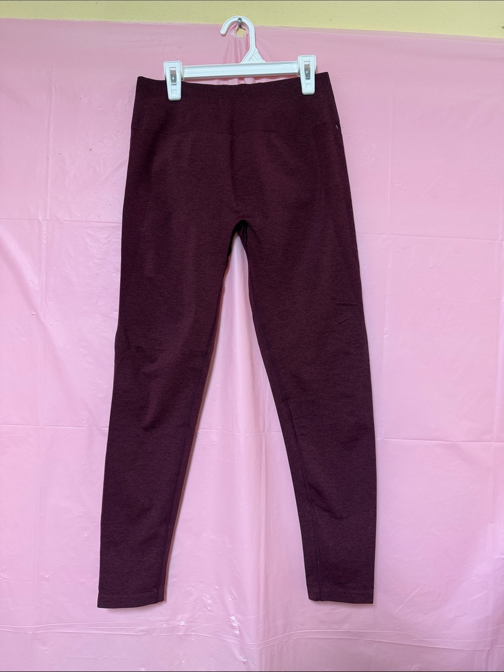 Women's High-Waist Burgundy Leggings